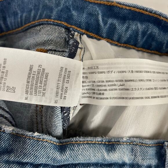 Abercrombie The 4” Mom Short High Rise Cutoff Denim Shorts - Size 29/8 - Picture 5 of 5